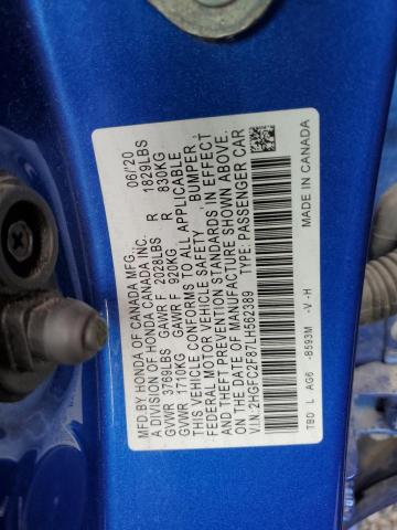 2HGFC2F87LH562389 Honda Civic Sport