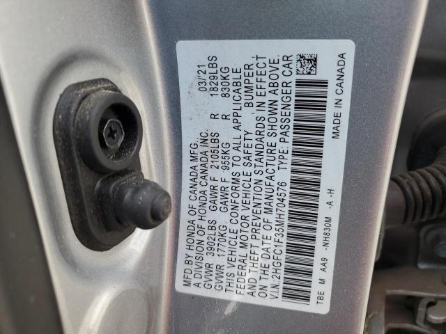 2HGFC1F35MH704576 Honda CIVIC EX