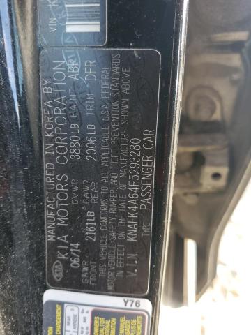 KNAFK4A64F5293280 KIA FORTE LX