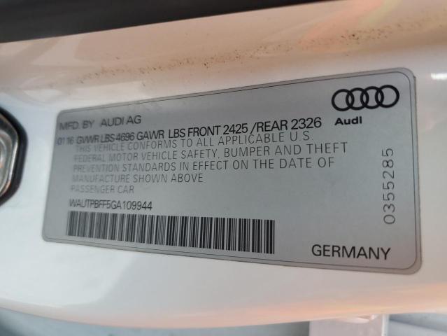 WAUTPBFF5GA109944 Audi A3 E-tron Premium Plus
