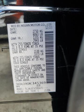 5N1DL1FR1RC345369 Infiniti QX60 LUXE