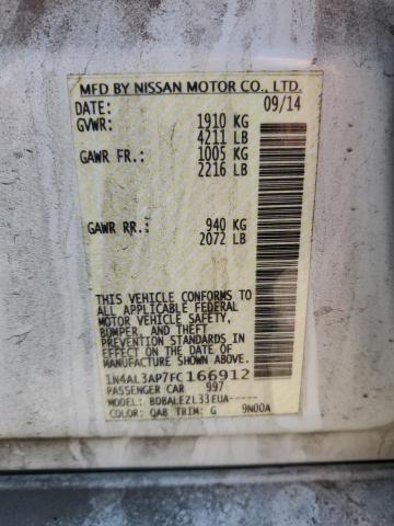 1N4AL3AP7FC166912 Nissan ALTIMA 2.5
