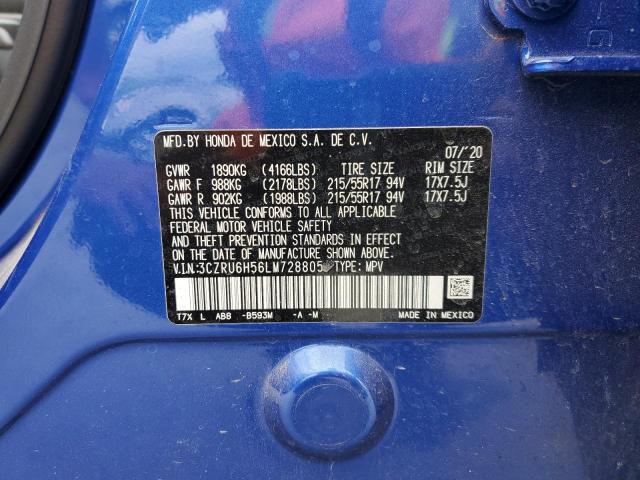 3CZRU6H56LM728805 Honda HR-V EX