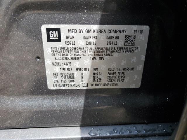 KL4CJCSB3JB626197 Buick Encore Essence