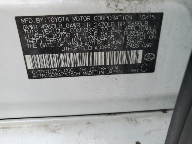 JTHCE1BL0FA009973 Lexus GS 350