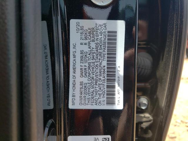 1HGCV1F33LA156474 Honda Accord Sport