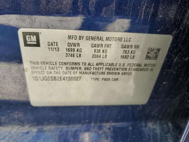 1G1JG6SB2E4138827 Chevrolet Sonic Rs