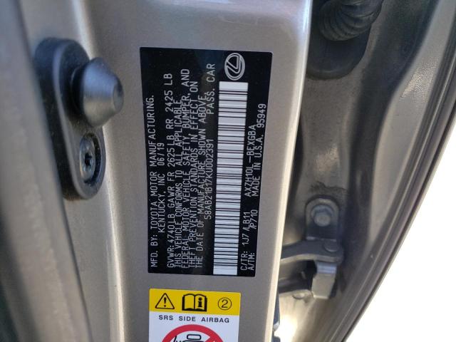 58AB21B17KU002391 Lexus ES 300H
