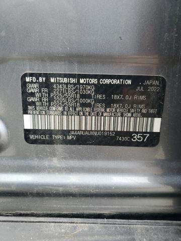 JA4ARUAUXNU019152 Mitsubishi Outlander Sport Es