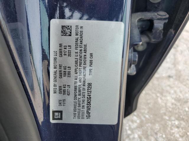 1G4PW5SK5G4127298 Buick Verano Sport Touring
