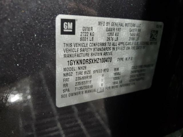 1GYKNDRSXHZ100470 Cadillac XT5 LUXURY