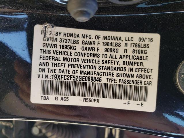 19XFC2F52GE089846 Honda Civic Lx