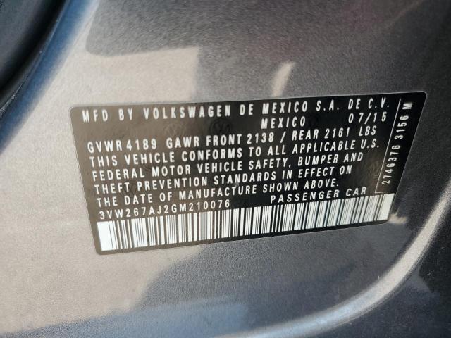 3VW267AJ2GM210076 Volkswagen JETTA S