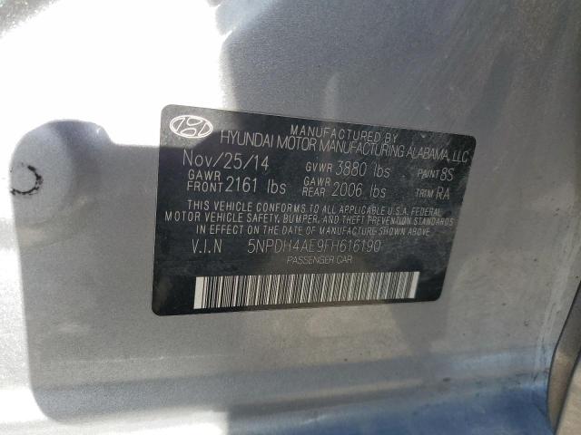 5NPDH4AE9FH616190 Hyundai ELANTRA SE