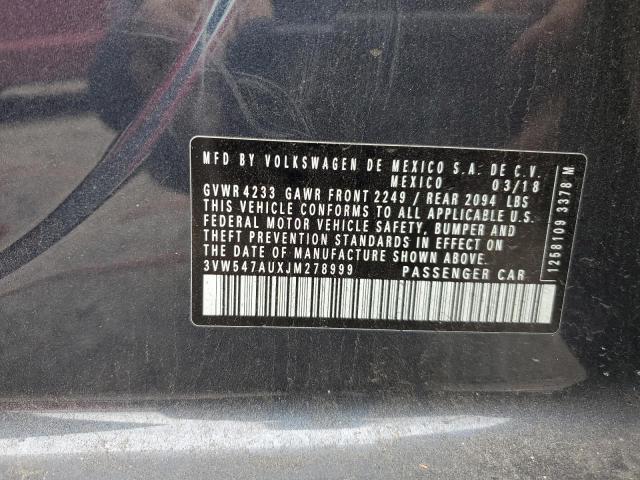 3VW547AUXJM278999 Volkswagen GTI S