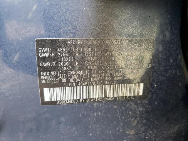 4S4BTANC7N3195900 Subaru Outback Limited