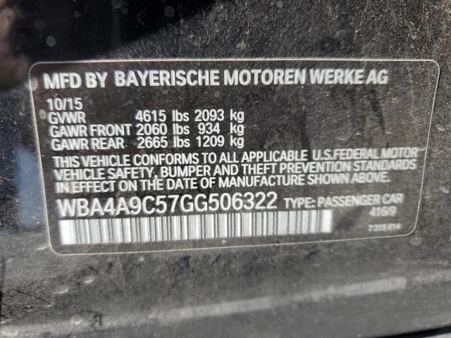 WBA4A9C57GG506322 BMW 428 I Gran Coupe Sulev