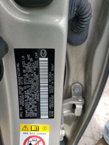 58ABZ1B17KU022989 Lexus ES 350