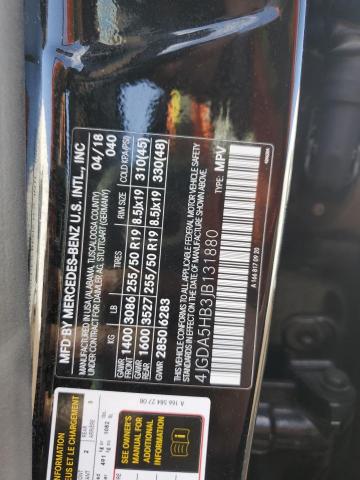 4JGDA5HB3JB131880 Mercedes-Benz Gle 350 4matic