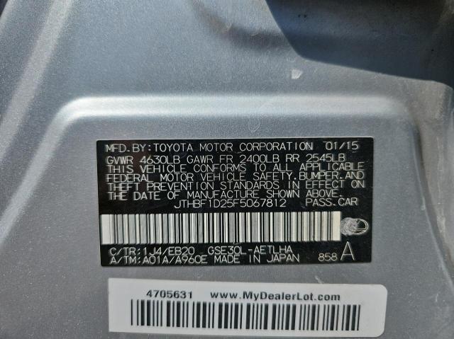 JTHBF1D25F5067812 Lexus IS 250