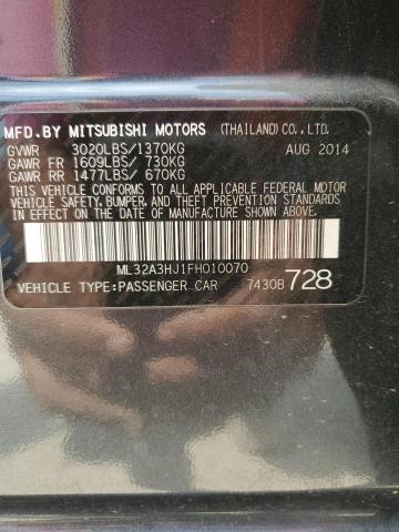 ML32A3HJ1FH010070 Mitsubishi MIRAGE DE
