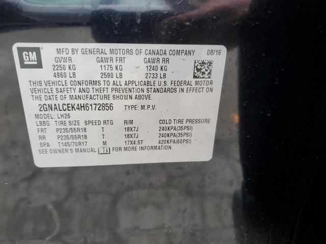 2GNALCEK4H6172856 Chevrolet EQUINOX LT
