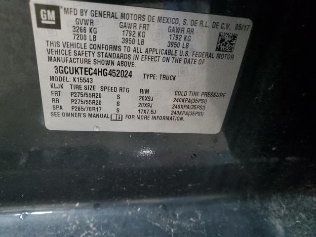 3GCUKTEC4HG452024 Chevrolet Silverado K1500 High Country