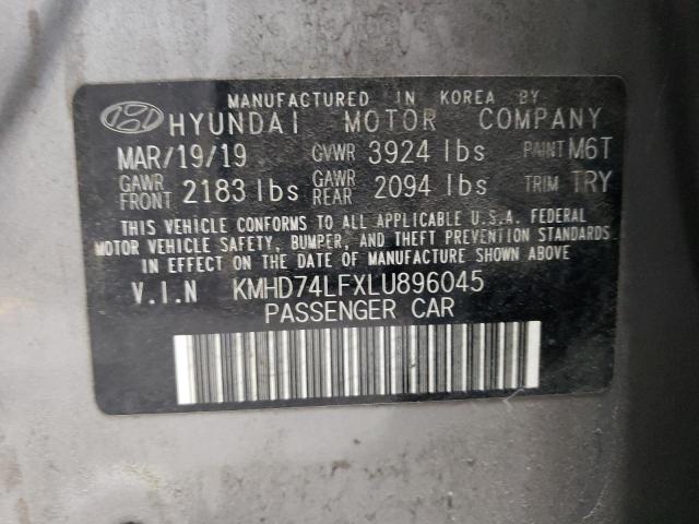 KMHD74LFXLU896045 Hyundai ELANTRA SE