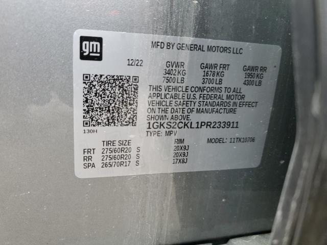1GKS2CKL1PR233911 GMC Yukon At4