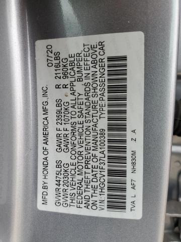 1HGCV1F37LA100389 Honda Accord Sport
