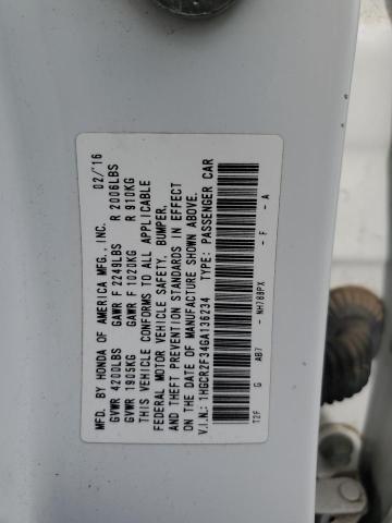 1HGCR2F34GA136234 Honda ACCORD LX