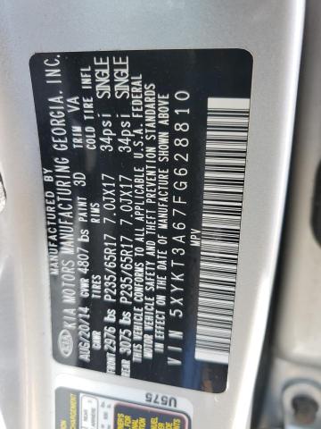 5XYKT3A67FG628810 KIA SORENTO LX
