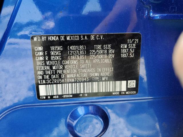 3CZRU5H18NM720943 Honda HR-V SPORT