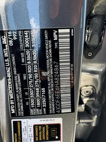 4JGDF6EE6HA824867 Mercedes-Benz Gls 450 4matic