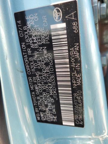 JTDKDTB33E1076268 Toyota PRIUS C