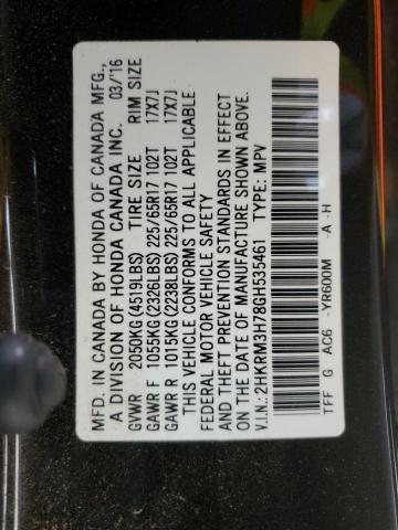 2HKRM3H78GH535461 Honda CR-V EXL