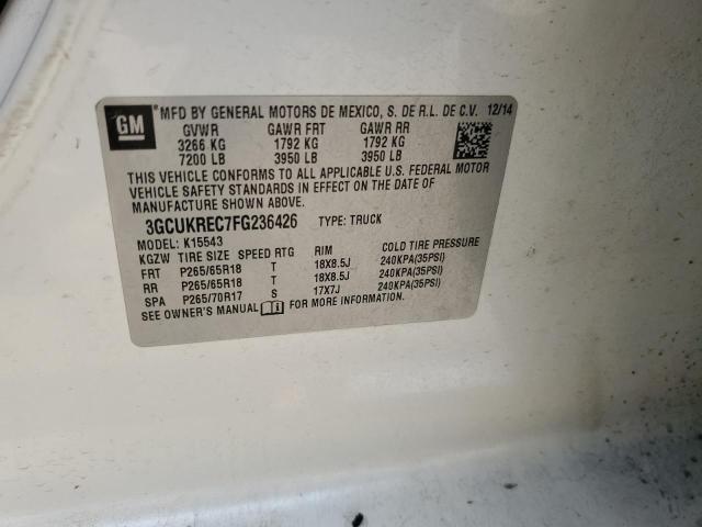 3GCUKREC7FG236426 Chevrolet Silverado K1500 Lt