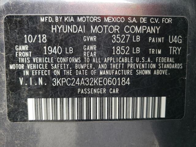 3KPC24A32KE060184 Hyundai ACCENT SE