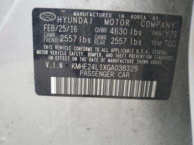 KMHE24L1XGA038329 Hyundai SONATA HYBRID