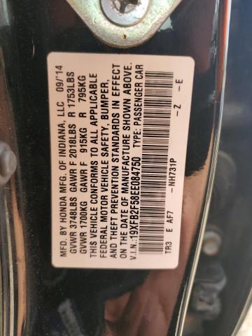19XFB2F58EE084750 Honda Civic Lx