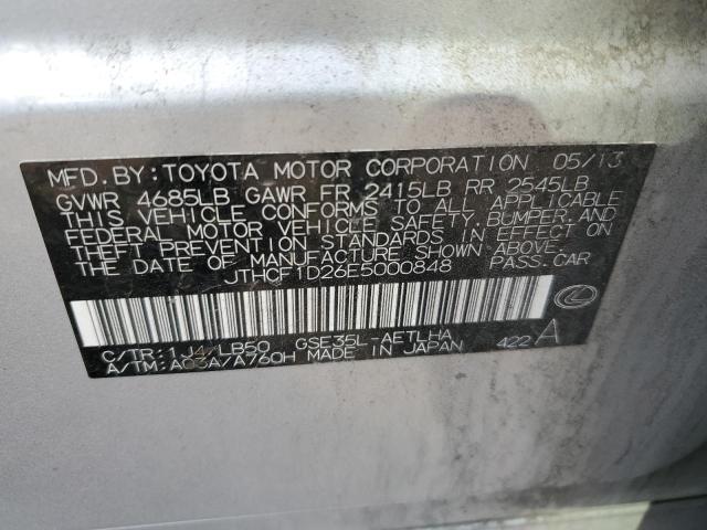 JTHCF1D26E5000848 Lexus IS 250