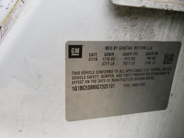 1G1BC5SM8G7325101 Chevrolet CRUZE LS