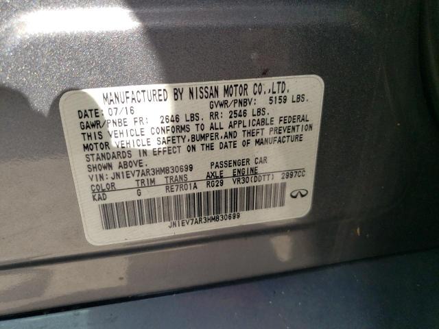 JN1EV7AR3HM830699 Infiniti Q50 Premium
