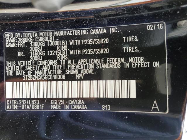 2T2BZMCA5GC018306 Lexus Rx 350 Base