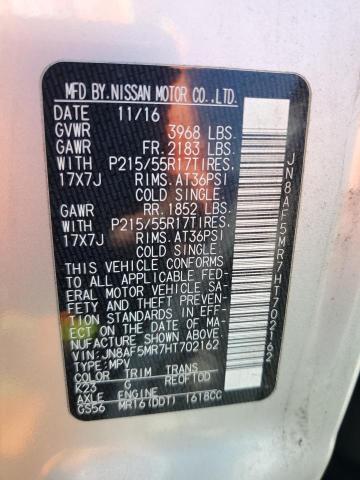 JN8AF5MR7HT702162 Nissan JUKE S