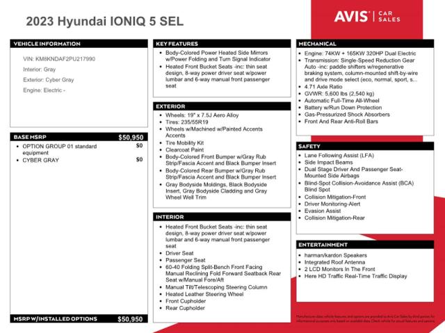 KM8KNDAF2PU217990 Hyundai Ioniq 5 Sel