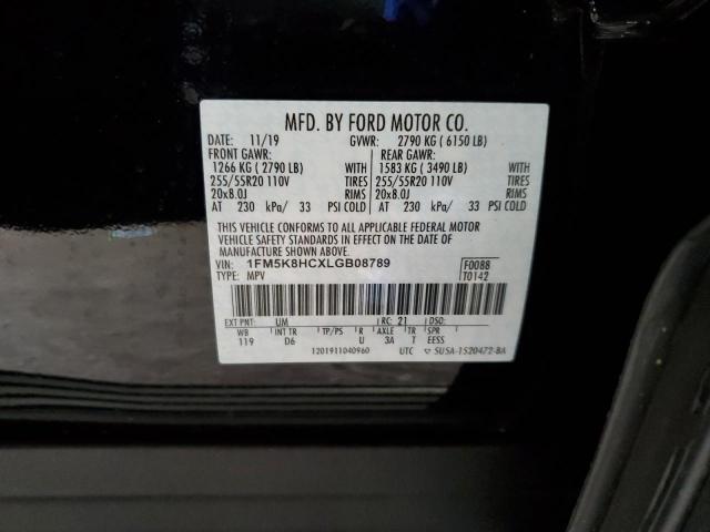 1FM5K8HCXLGB08789 Ford Explorer Platinum