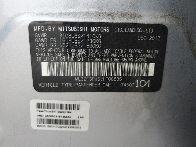 ML32F3FJ5JHF08885 Mitsubishi Mirage G4 Es