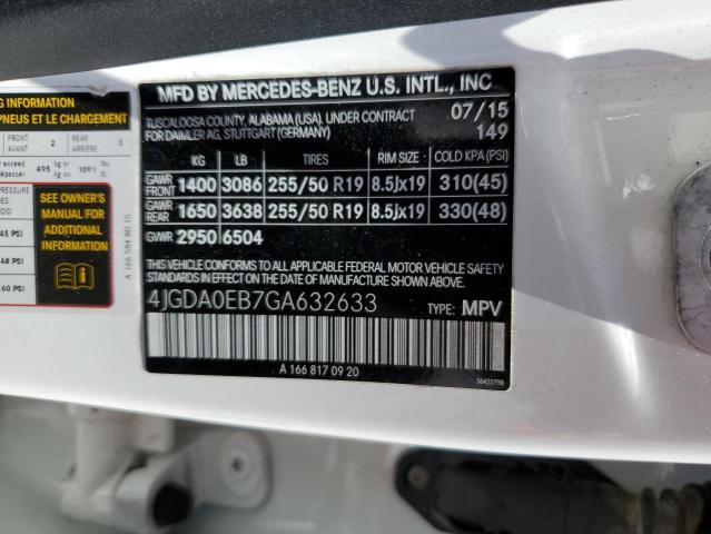 4JGDA0EB7GA632633 Mercedes-Benz Gle 300d 4
