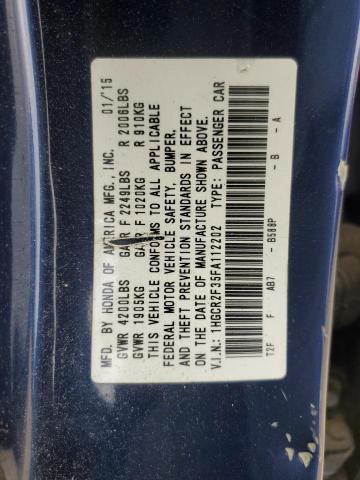 1HGCR2F35FA112202 Honda ACCORD LX